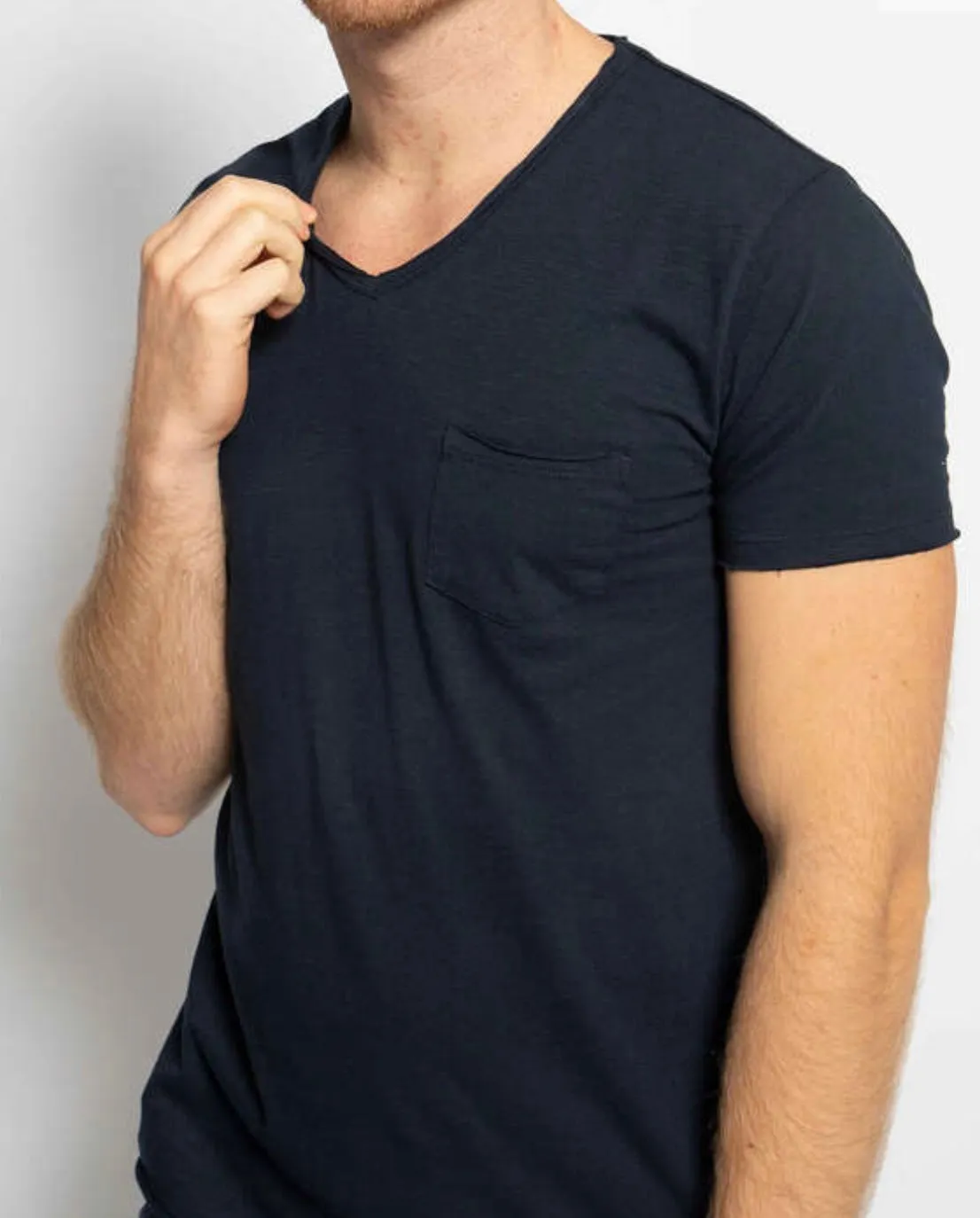 DSZ STEWART SLUB V-NECK T-SHIRT