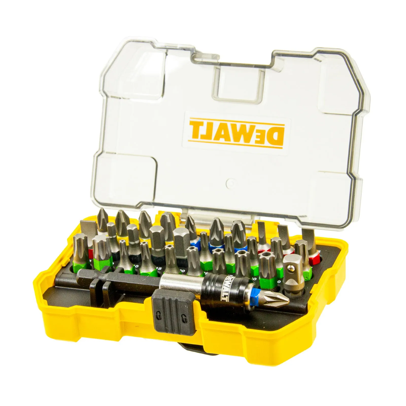 DT7969 Bit-Box 32-tlg., PH | PZ | SL | HEX | T | TH | Magnet-Bithalter