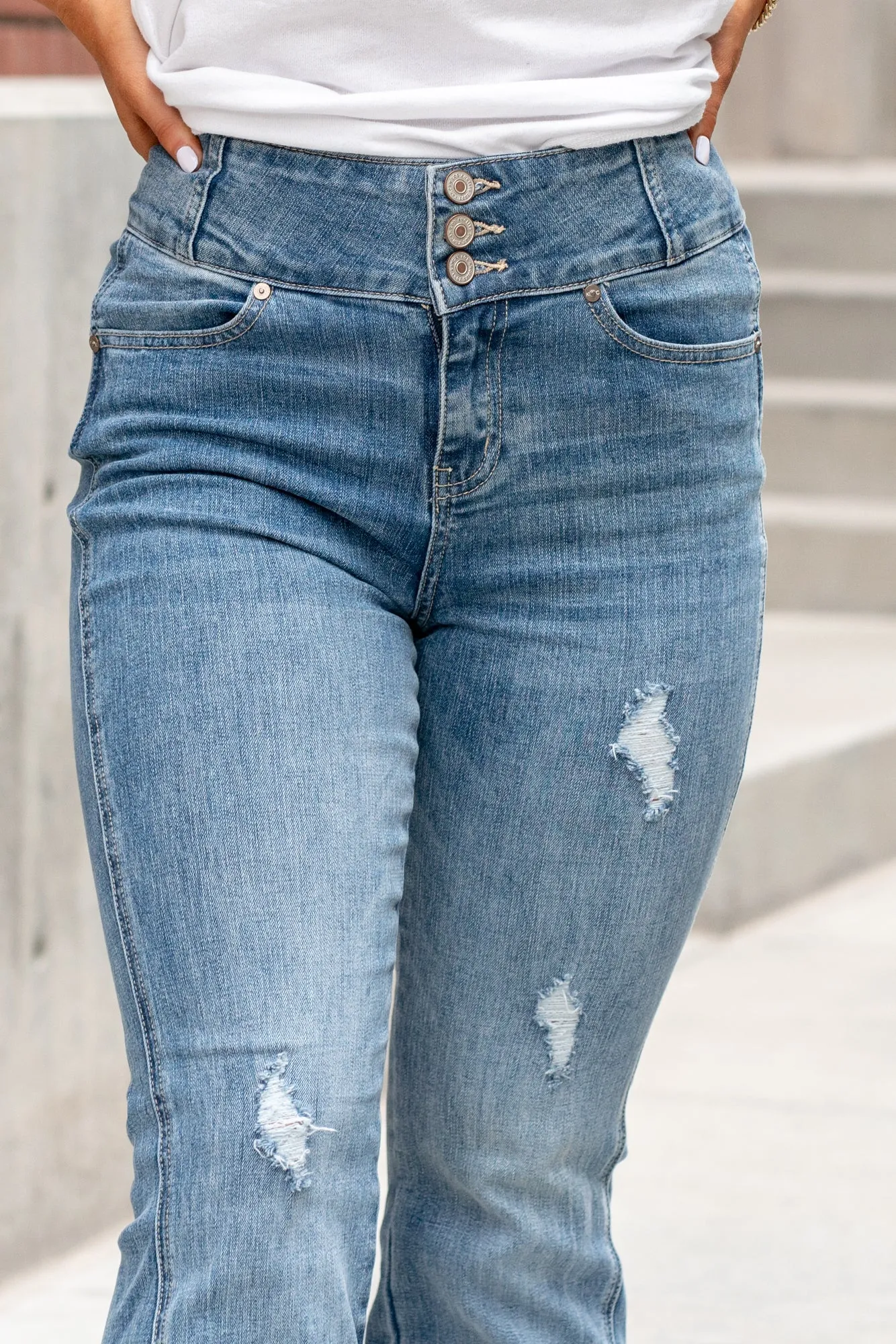Dunkirk High Rise Twisted Inseam Flare