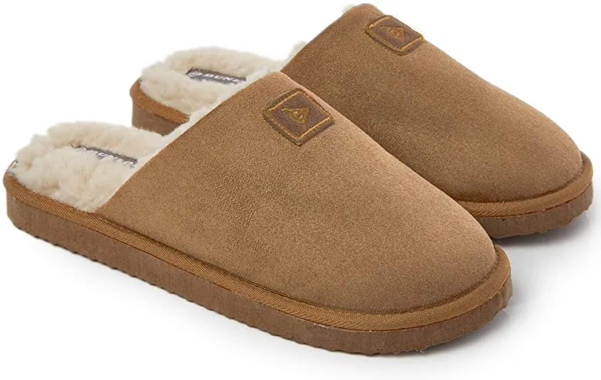 Dunlop Comfy Memory Foam Slippers with Rubber Sole Anti Slip for Men