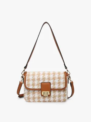 Elodie Houndstooth Crossbody