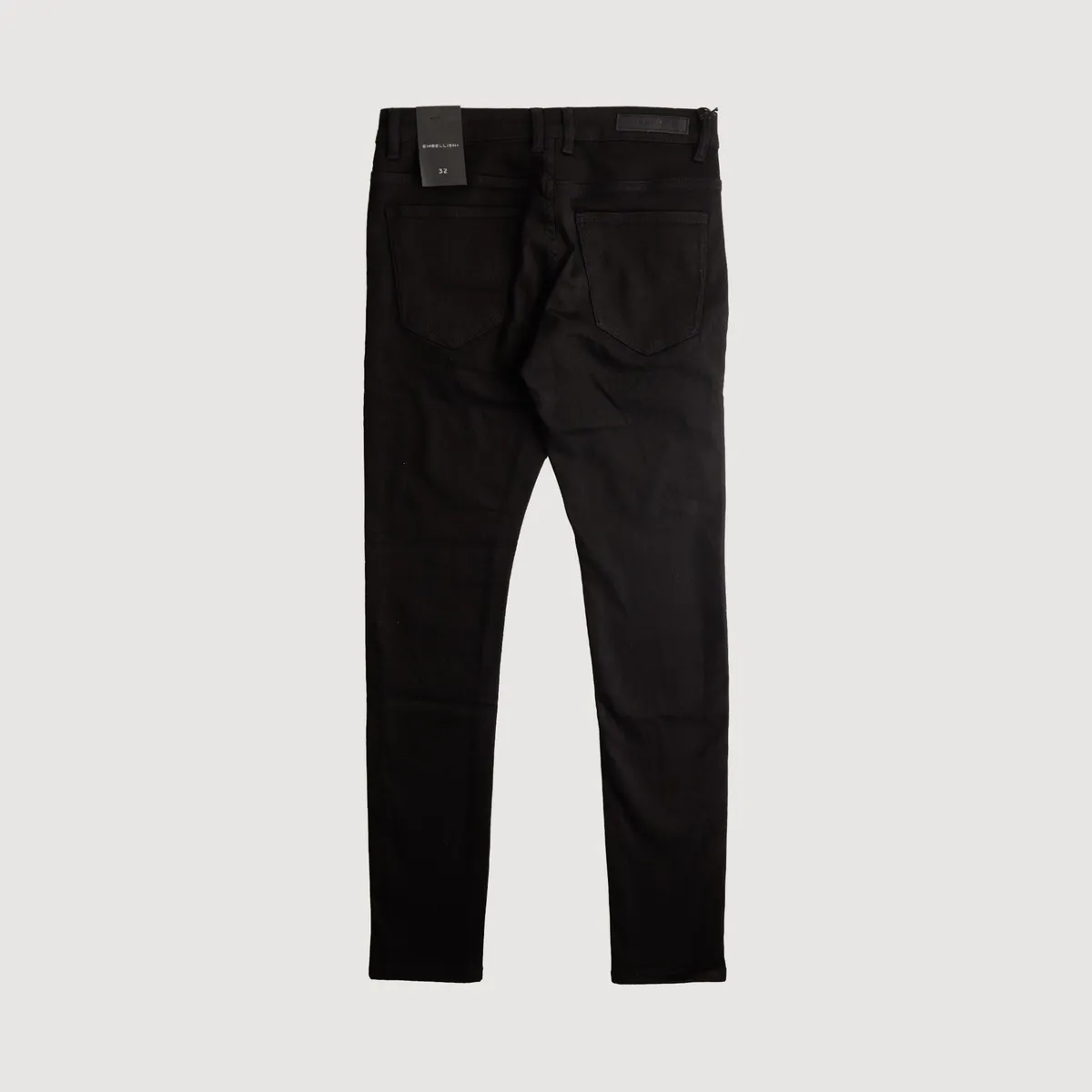 EMBELLISH DAVID STANDARD SKINNY JEAN (JET BLACK)
