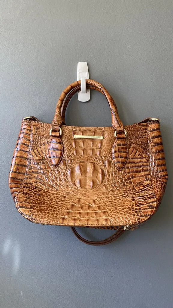 Embossed Leather Satchel