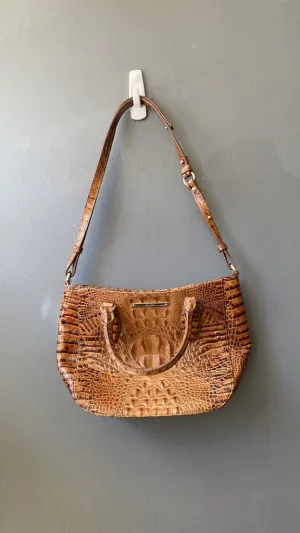Embossed Leather Satchel