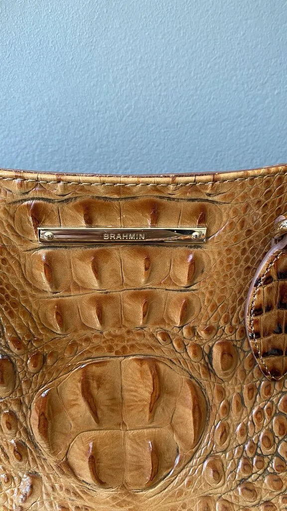 Embossed Leather Satchel