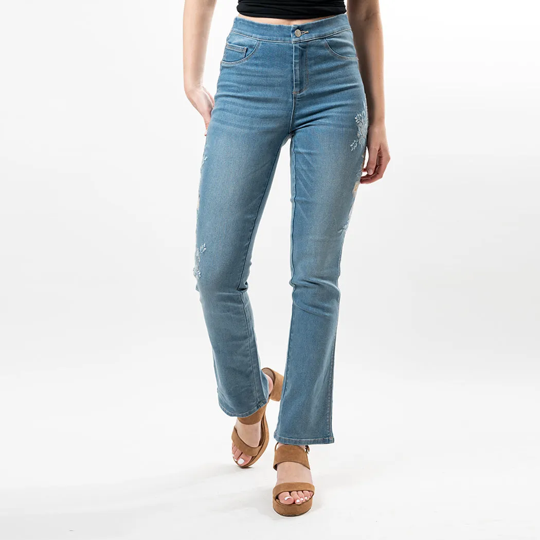 Embroidered Bootcut Fashion Style