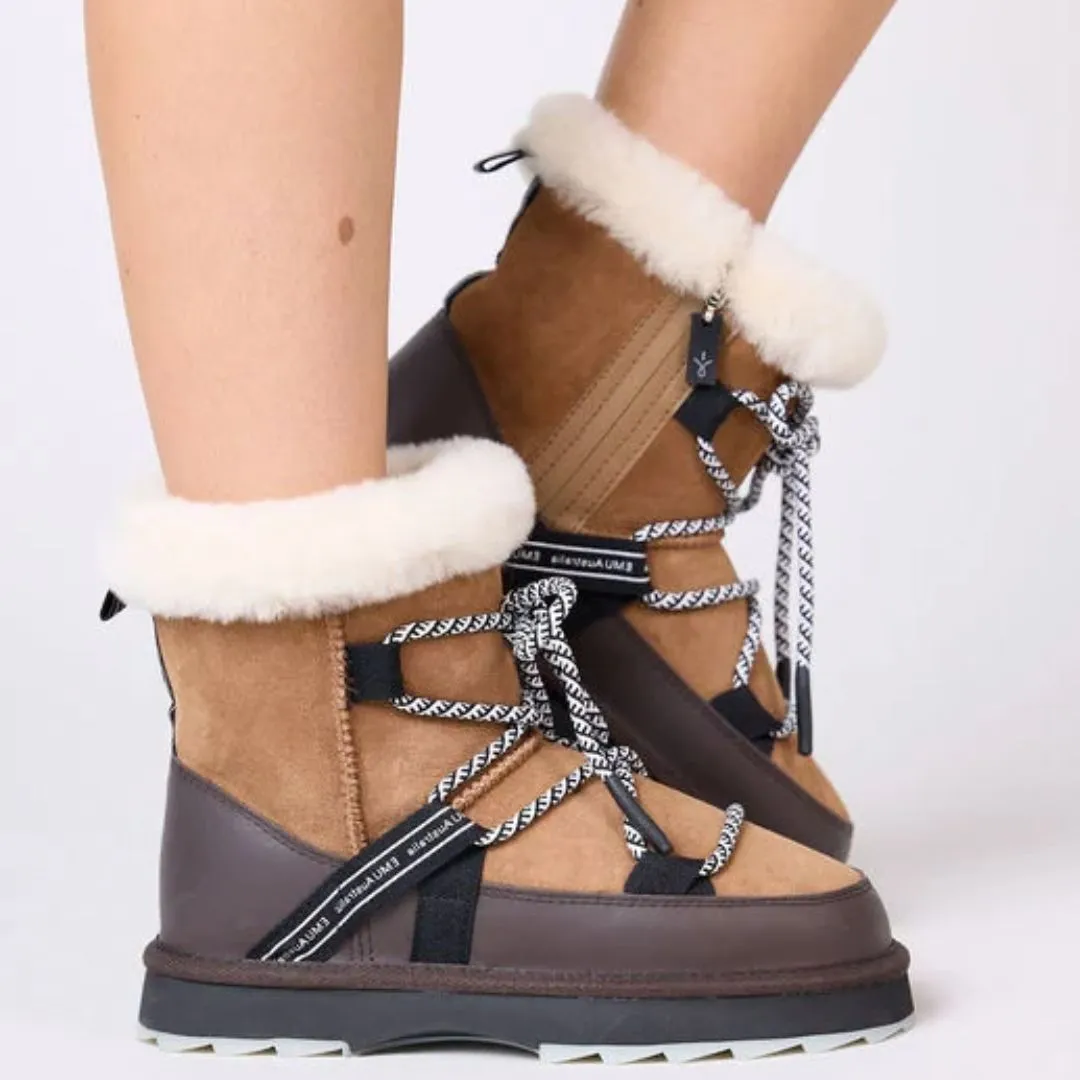 Emu Blurred Micro Boot - Chestnut