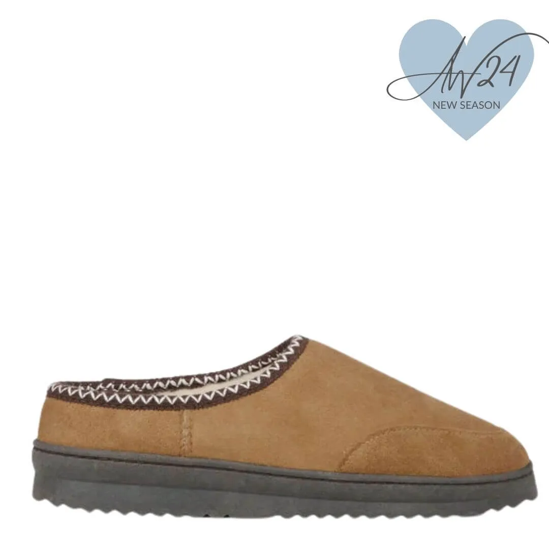 Emu Platinum Outback Scuff Slippers - Chestnut