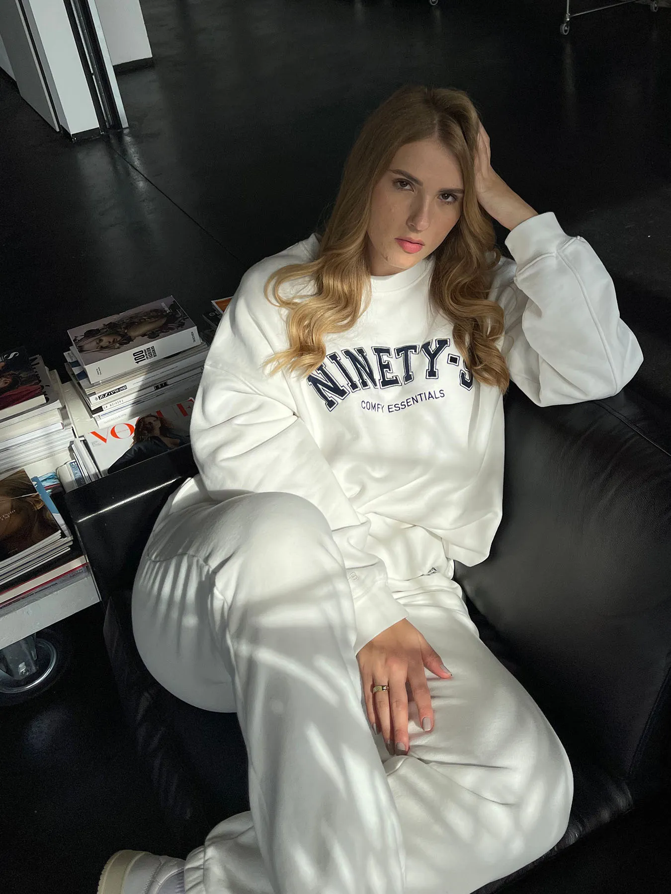ESSENTIALS - College Sweater  •  Off-White
