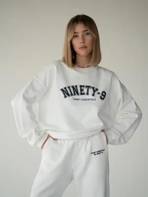 ESSENTIALS - College Sweater  •  Off-White