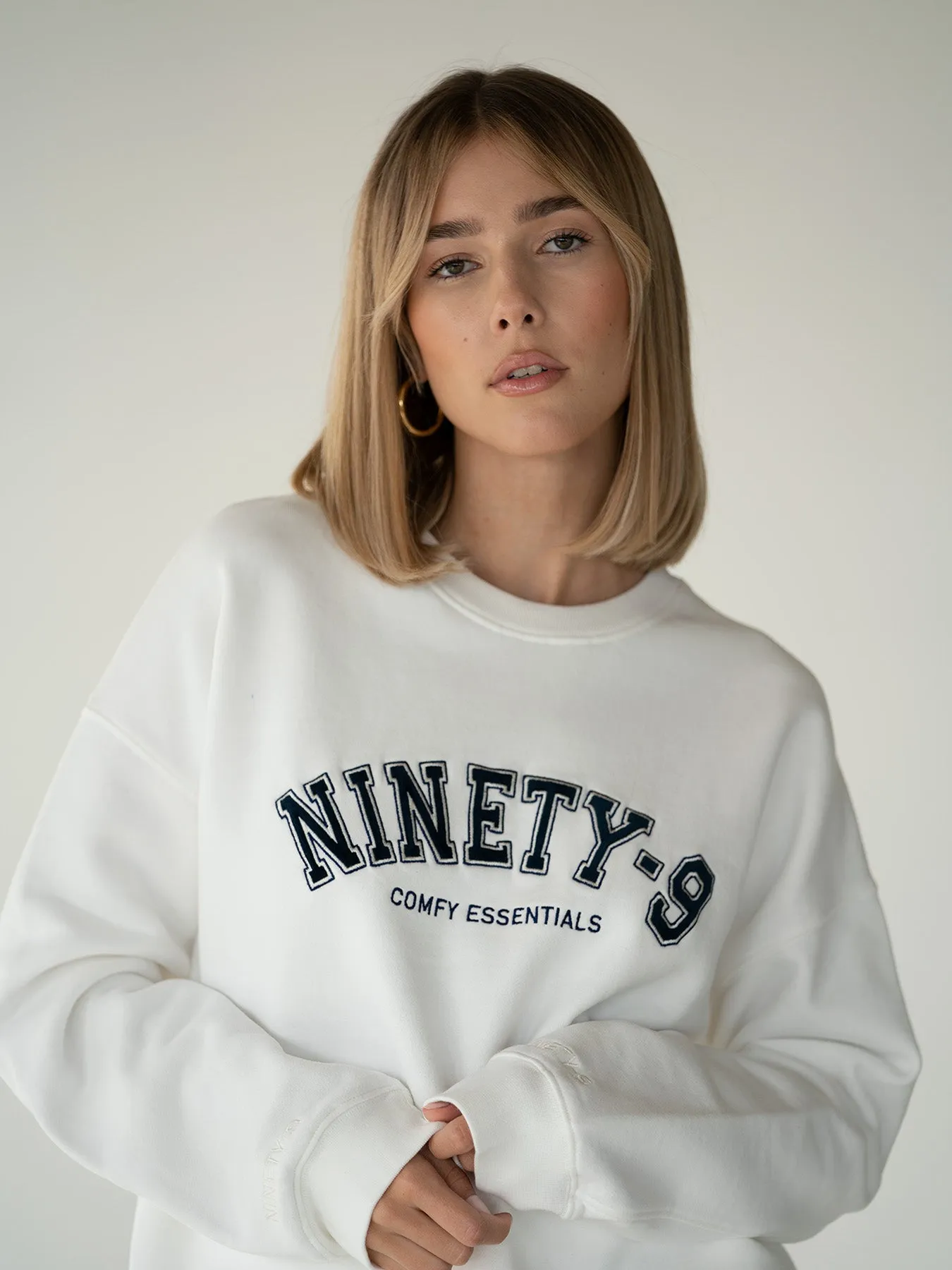 ESSENTIALS - College Sweater  •  Off-White