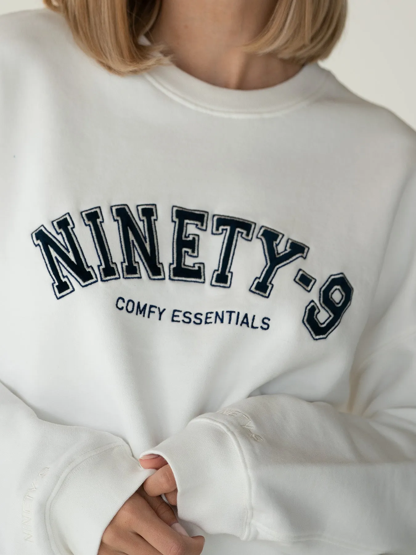 ESSENTIALS - College Sweater  •  Off-White