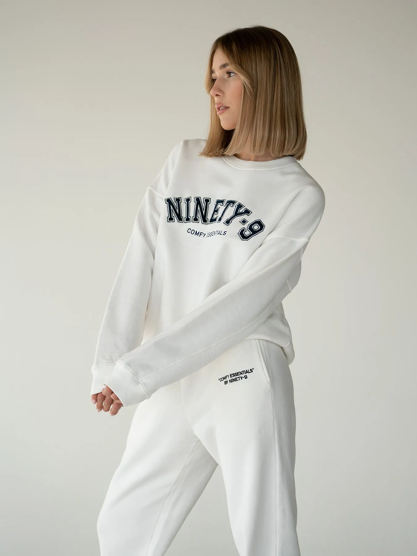 ESSENTIALS - College Sweater  •  Off-White