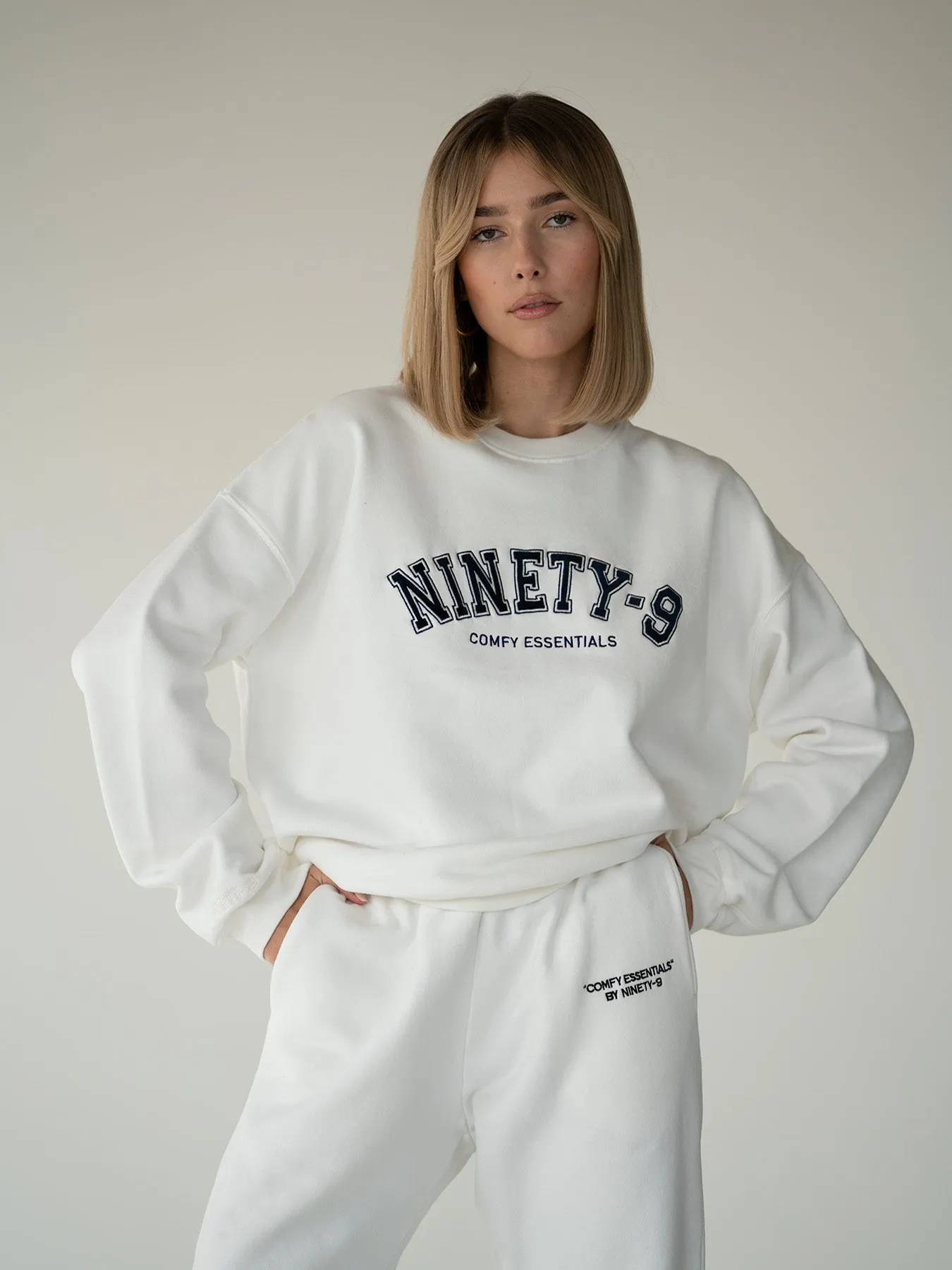 ESSENTIALS - College Sweater  •  Off-White
