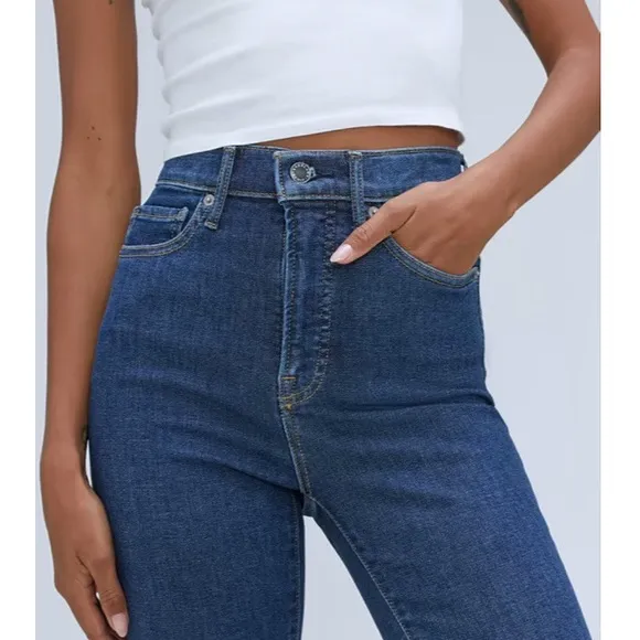 Everlane Way High Mid Blue Wash Skinny Jeans