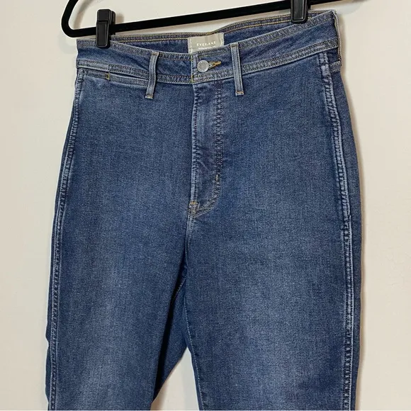 Everlane Way High Mid Blue Wash Skinny Jeans