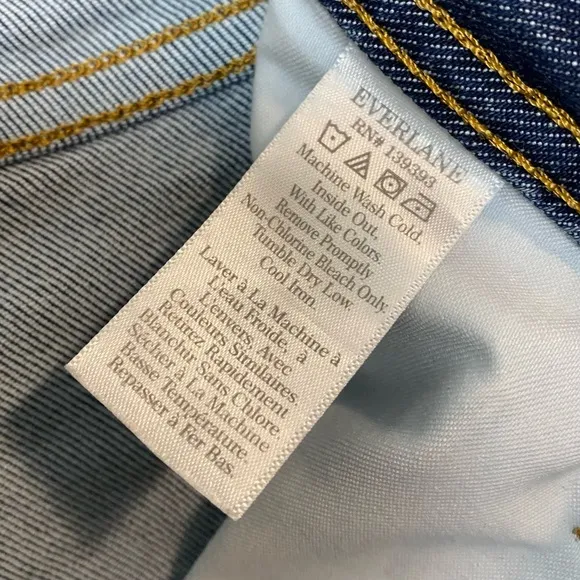 Everlane Way High Mid Blue Wash Skinny Jeans