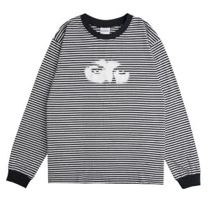 EYEZ LS T-Shirt black & white striped