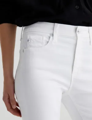 Farrah Boot Crop White Jean