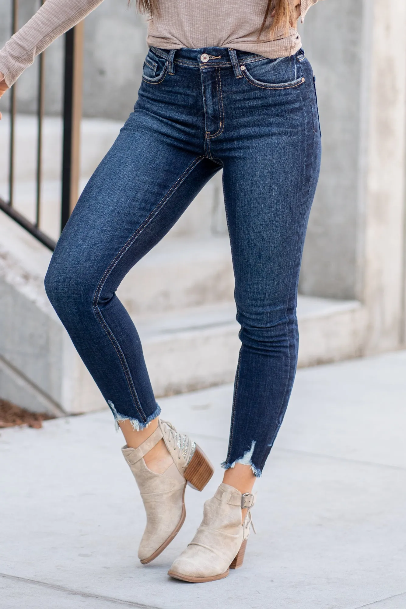 Farrah High Rise Ankle Skinny