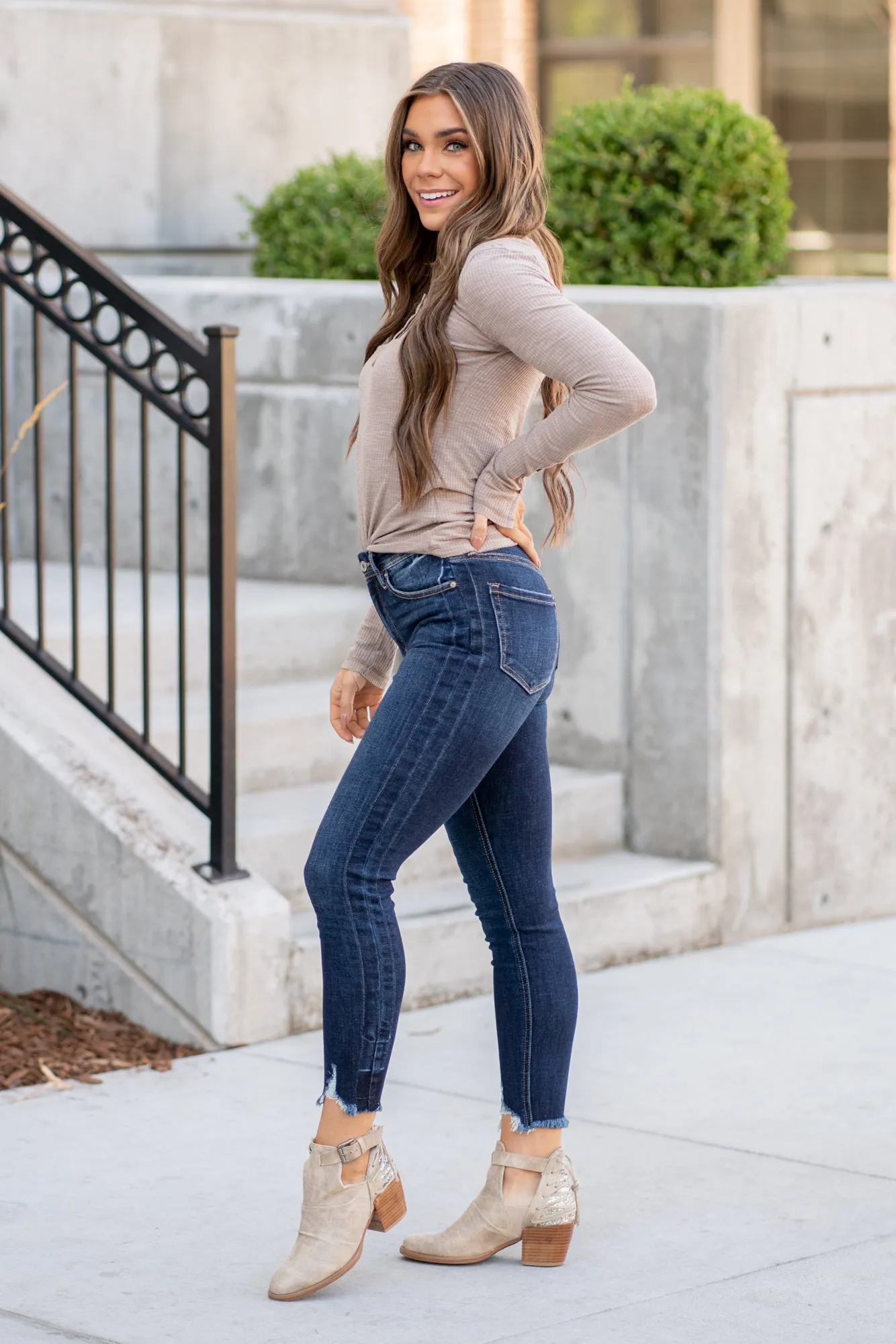 Farrah High Rise Ankle Skinny