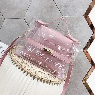 Fashion 2019 Women Transparent Bag Design Luxury