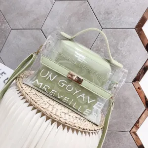 Fashion 2019 Women Transparent Bag Design Luxury