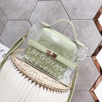 Fashion 2019 Women Transparent Bag Design Luxury