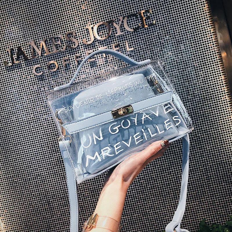 Fashion 2019 Women Transparent Bag Design Luxury