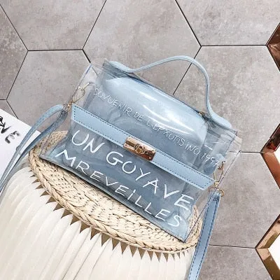 Fashion 2019 Women Transparent Bag Design Luxury