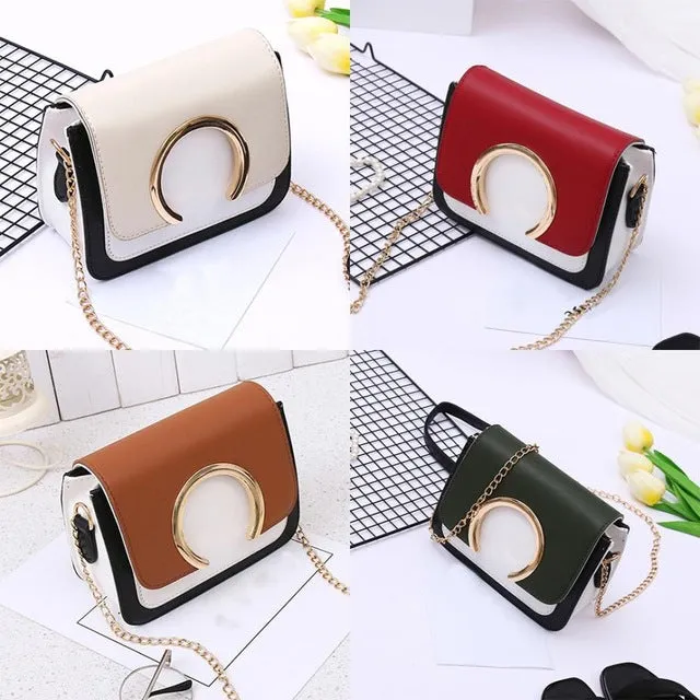 Fashion Women's handbag with Round Patchwork