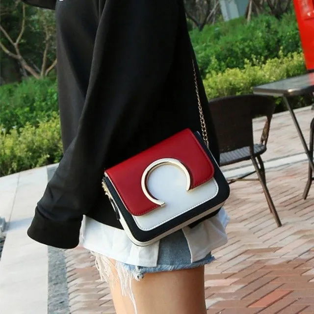 Fashion Women's handbag with Round Patchwork