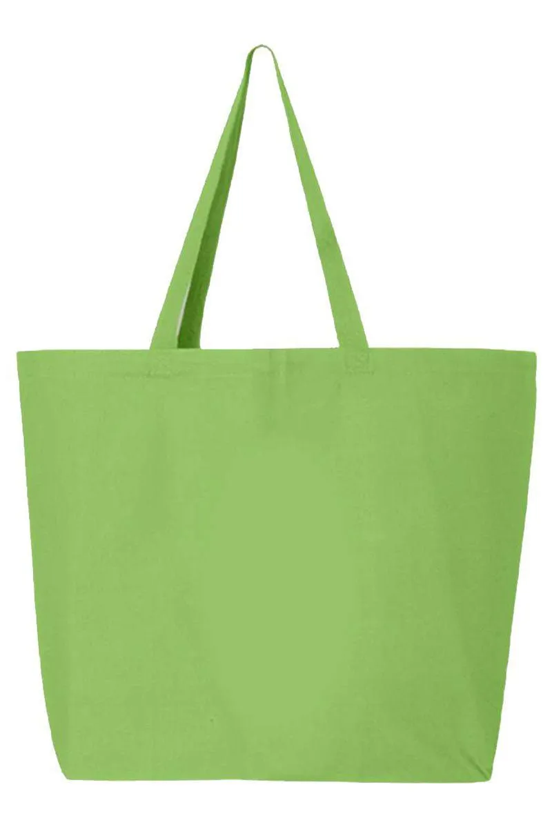 Faux Glitter Clover Coquette Canvas Jumbo Tote