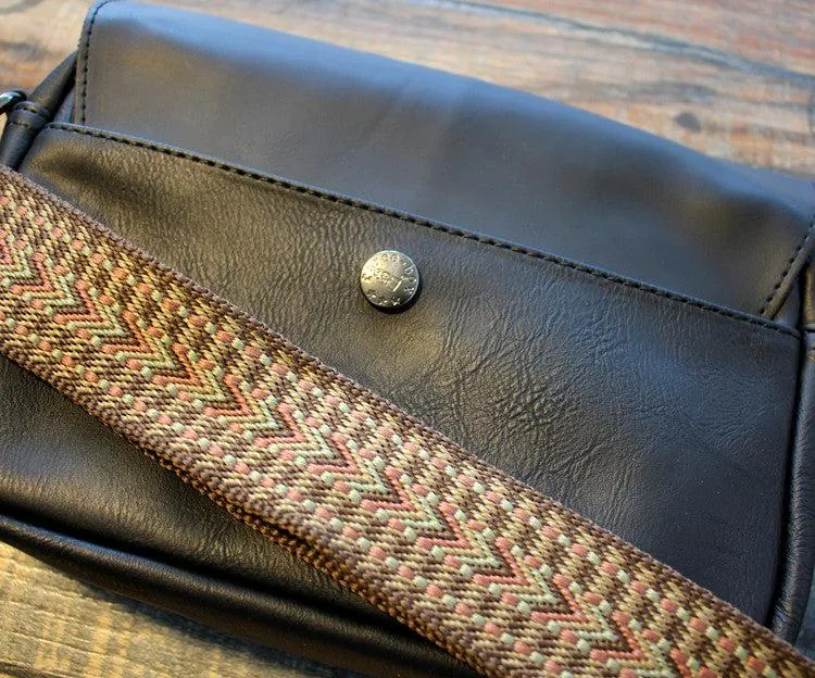 Faux Leather Crossbody Flap Bag