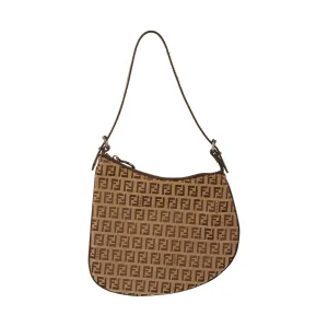 Fendi Beige Logo Mini Shoulder Bag
