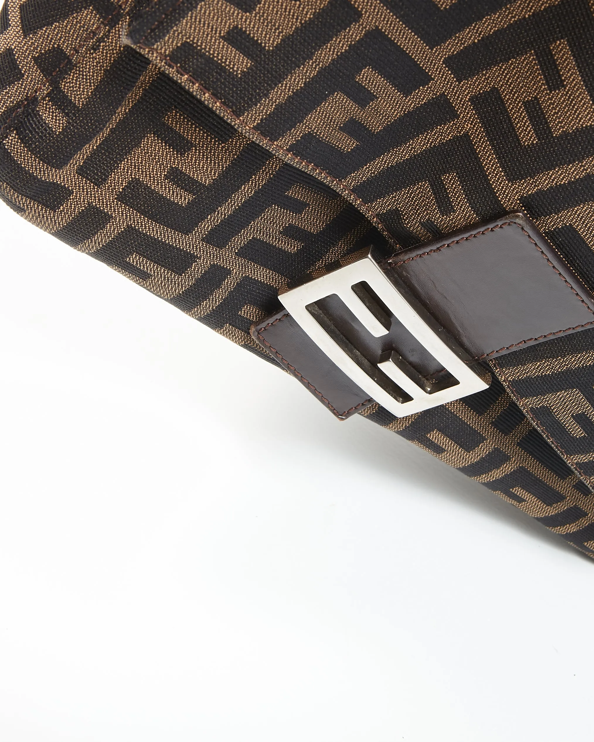 Fendi Brown Zucca Print Mamma Forever Shoulder Bag