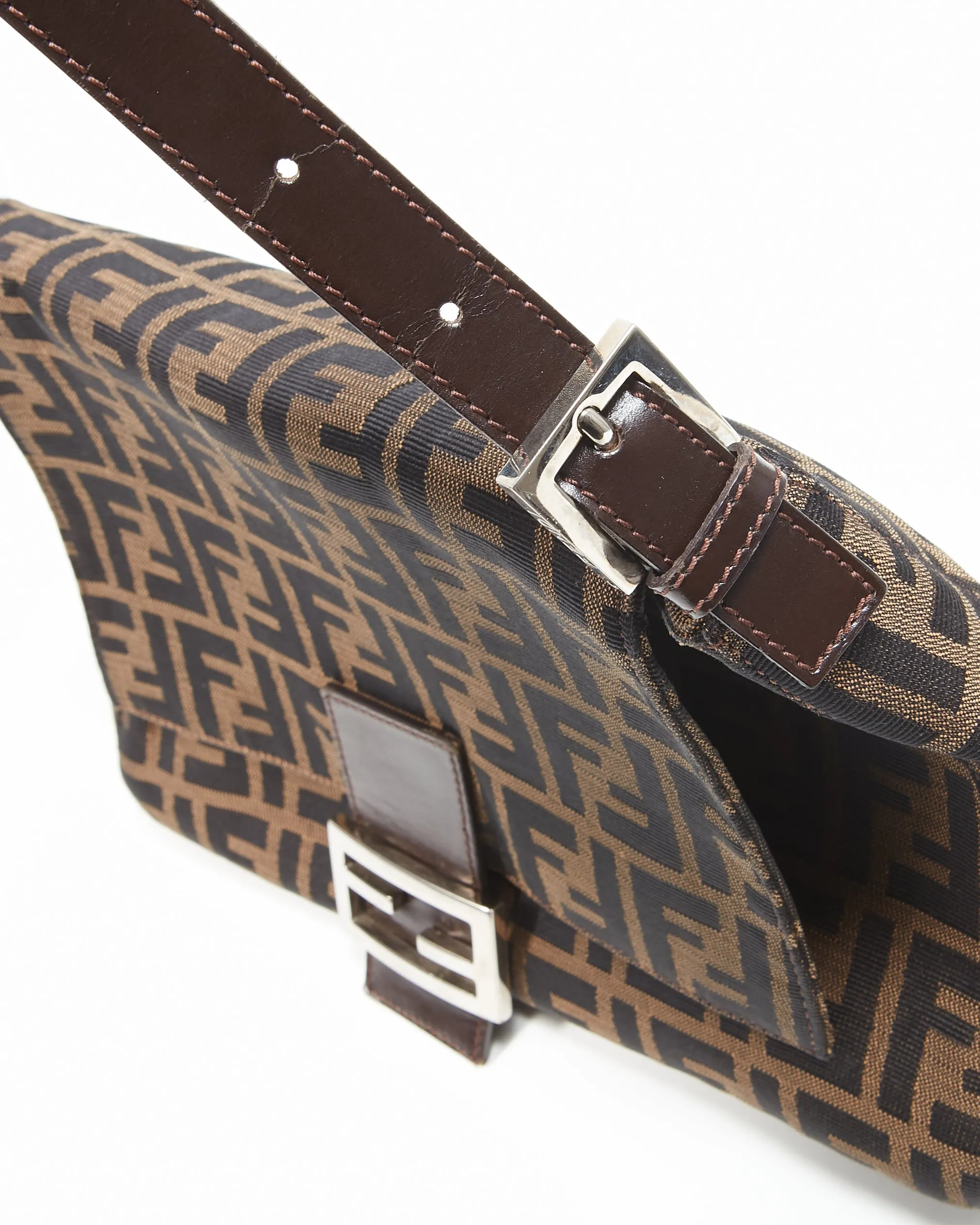 Fendi Brown Zucca Print Mamma Forever Shoulder Bag