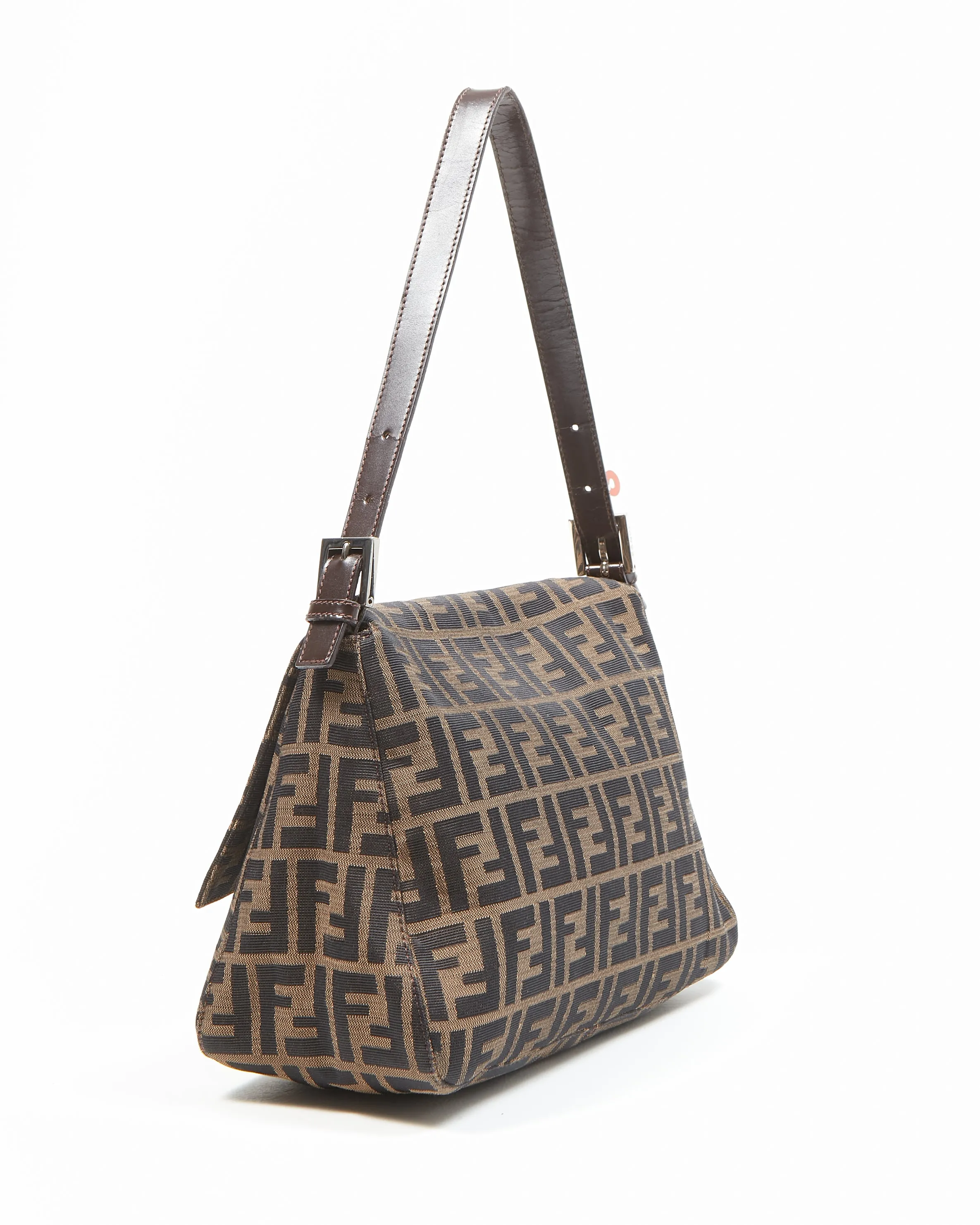 Fendi Brown Zucca Print Mamma Forever Shoulder Bag