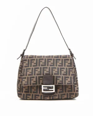 Fendi Brown Zucca Print Mamma Forever Shoulder Bag
