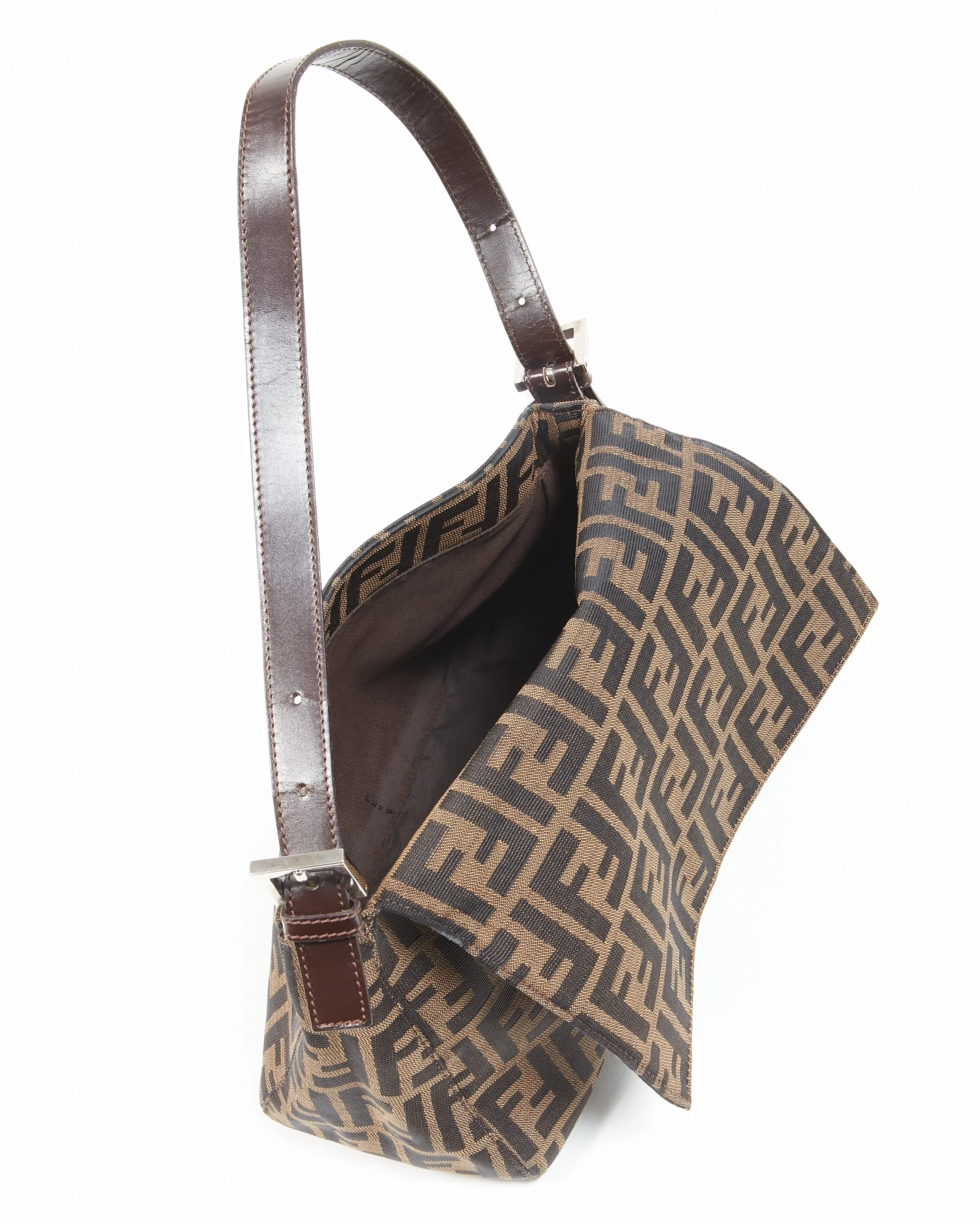 Fendi Brown Zucca Print Mamma Forever Shoulder Bag