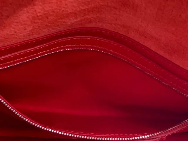 Fendi Red Beaded Baguette Shoulder Bag