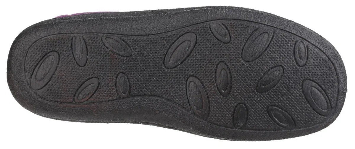Fleet & Foster Levitt Touch Fastening Ladies Bootie Slippers