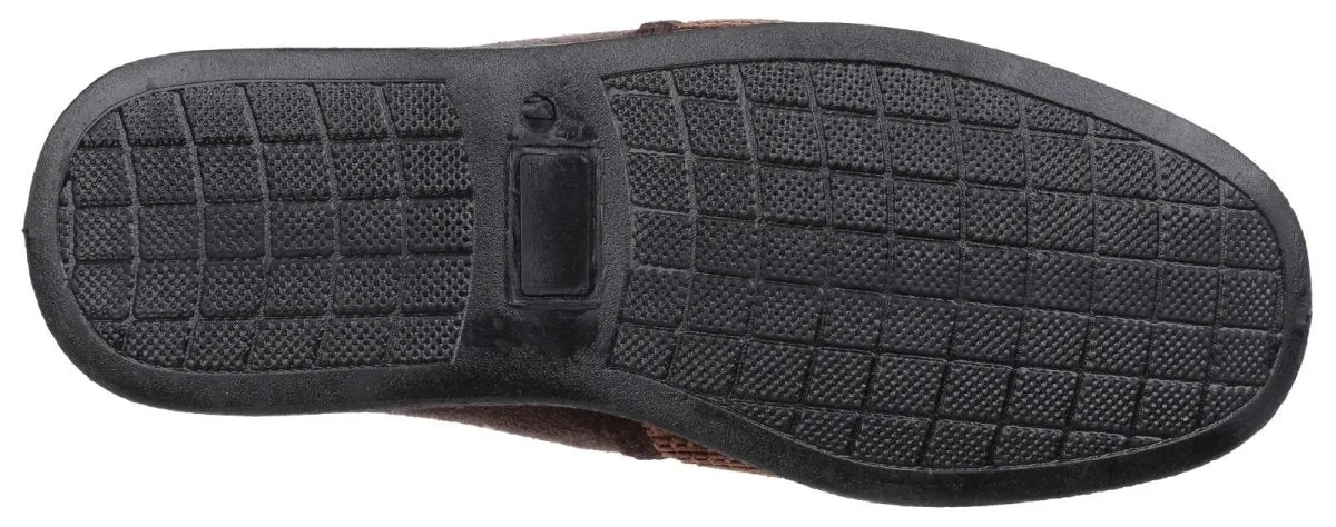 Fleet & Foster Tim Twin Gusset Classic Mens Slippers