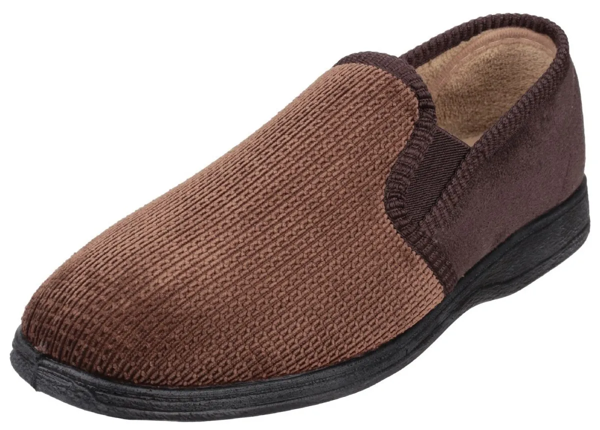 Fleet & Foster Tim Twin Gusset Classic Mens Slippers