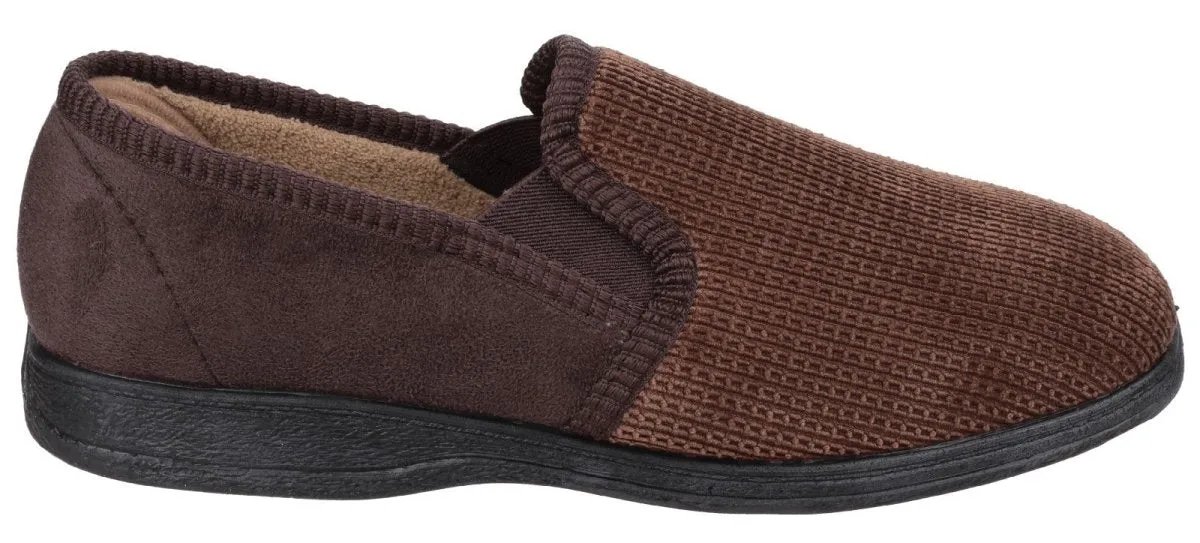 Fleet & Foster Tim Twin Gusset Classic Mens Slippers
