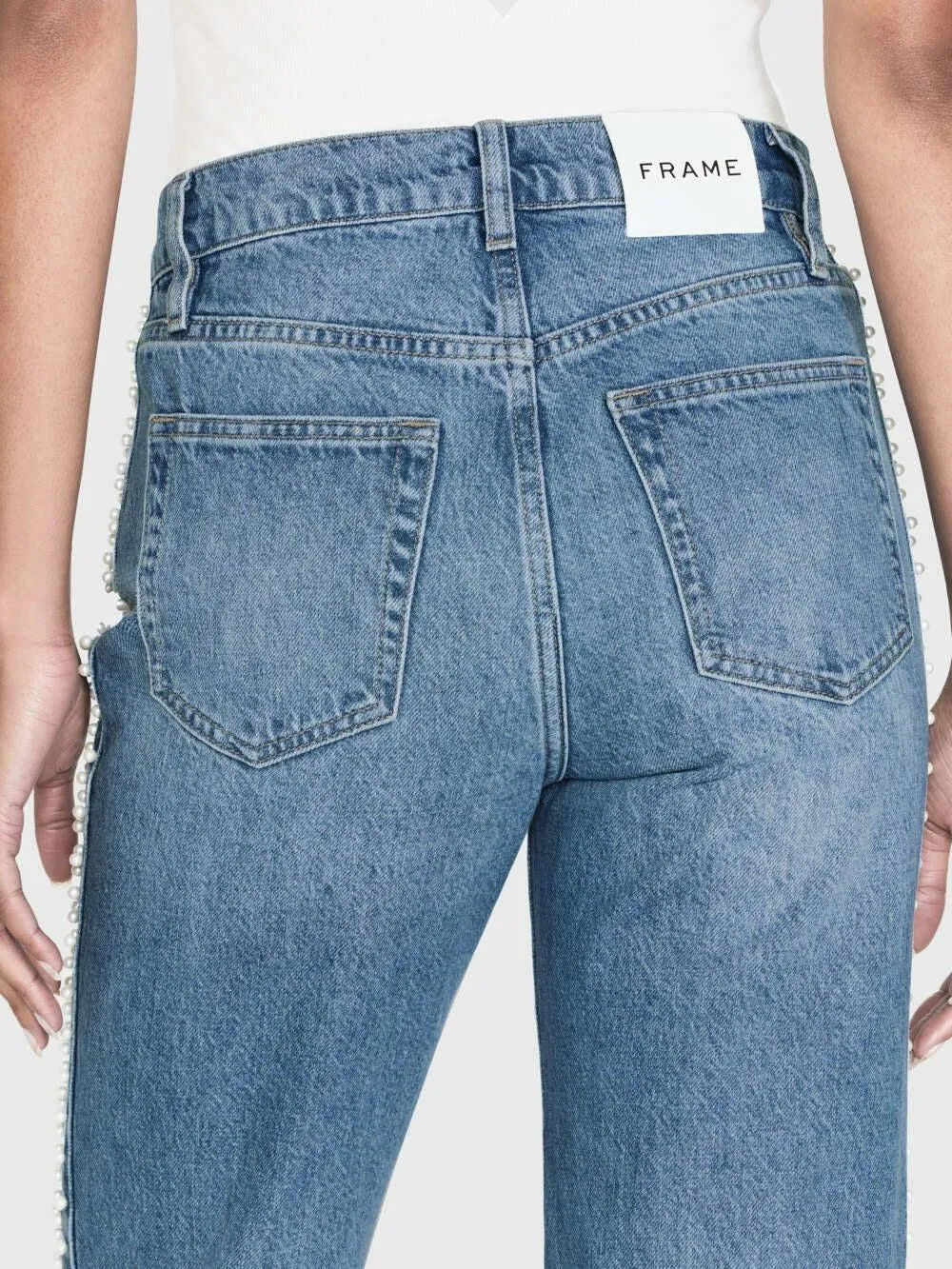 Frame Atelier Le Jane Crop in Daylight Pearl