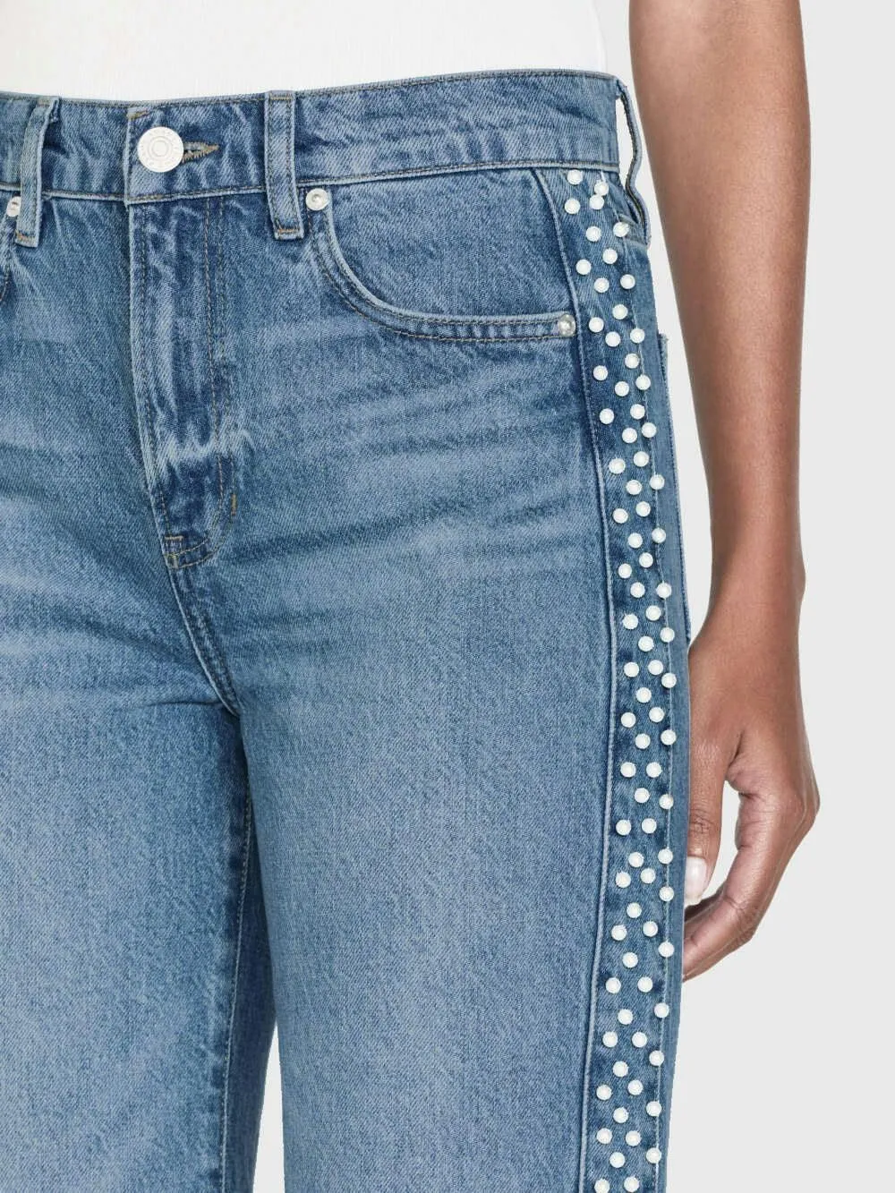 Frame Atelier Le Jane Crop in Daylight Pearl