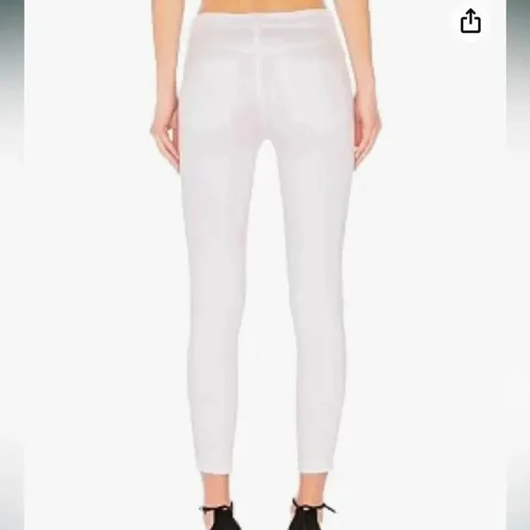 FREE PEOPLE BUSTED KNEE HIGH WAIST SKINNY JEANS SIZE 26 OFF WHITE