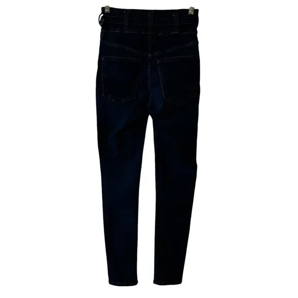 Free People We the Free Super High Rise Retro Jeans with matching Denim Belt 24