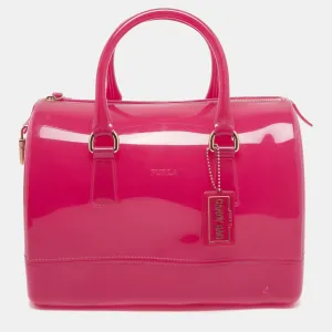 Fuchsia Rubber Candy Satchel
